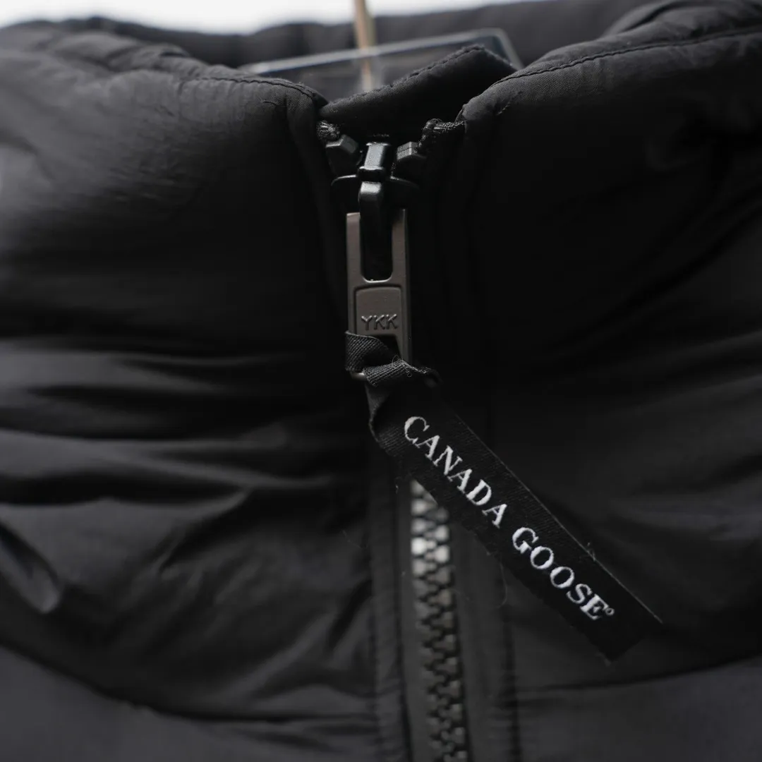 P1160 CANADA GOOSE丨Canada Goose 2800 Long Armband Hooded Down Jacket Color: Black Red Label Size: XS-XXL